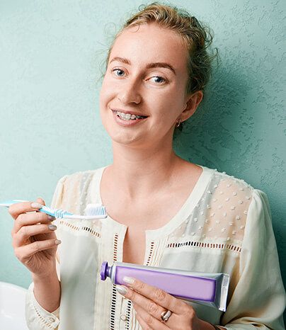 brushing and flossing